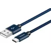 Kaapeli YENKEE YCU 301 BE USB-A 2.0/USB-C 1m lila