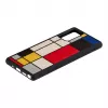 Puinen suojakotelo Man and Wood Galaxy Note 20 Mondrian Wood musta
