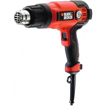 Kuumailmapuhallin Black & Decker KX2200K-QS — 2000 W, 720 L/min, jopa 645 °C, pistoolikahva, 900 g