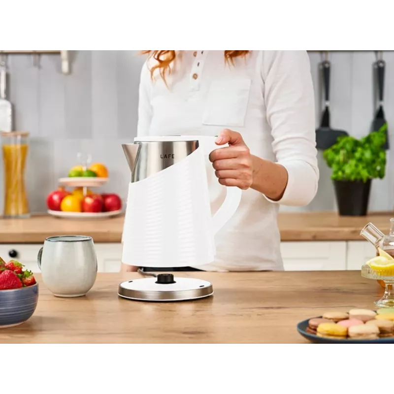 Sähköinen vedenkeitin LAFE 1,8L 2200W valkoinen