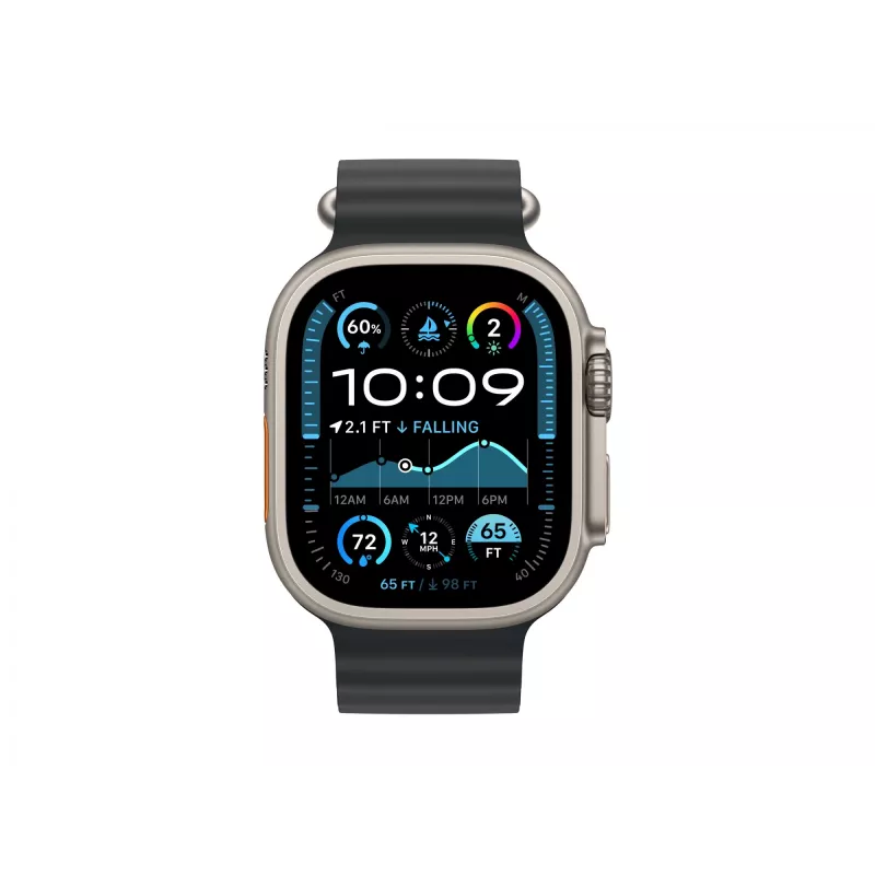 Apple Watch Ultra 2 GPS + Cellular 49mm musta titaanikuori mustalla