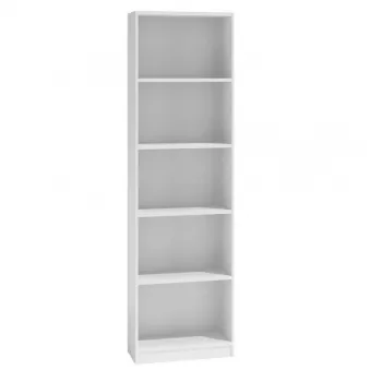 Toimiston kirjahylly Topeshop R40 BIEL 5 hyllytasoa valkoinen