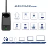 Akyga AK-CH-21 GaN-USB-laturi 65 W, 2 x USB-C + USB-A, pistorasialla, 1,5 m, musta