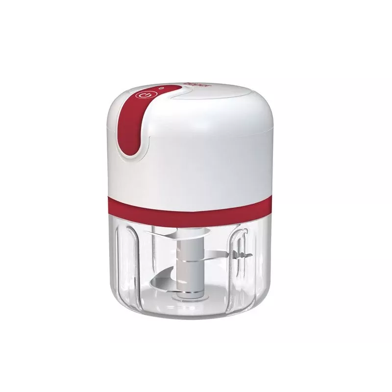 Beper P102ROB050 USB-ladattava silppuri, 0,25 L, 30 W, valkoinen/punainen
