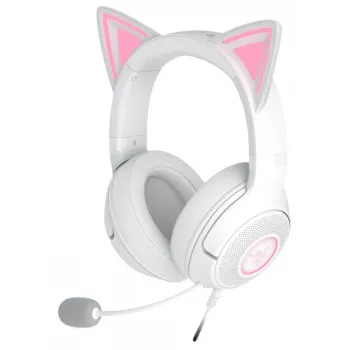 Kuulokkeet Razer Kraken Kitty V2 Wired USB Type-A valkoinen — korvan ympäri, panta, 20–20000 Hz, 2 m kaapeli