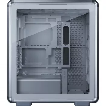 Cooler Master MasterFrame 500 Mesh PC-kotelo, Midi Tower, E-ATX, karkaistu lasi – hopea