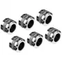 Alphacool Eiszapfen Pro Connector 16 mm kovaputkiliitin G1/4, 6 kpl:n pakkaus - kromi