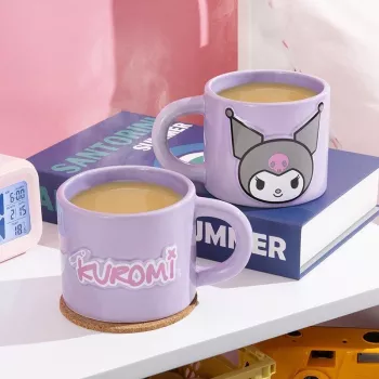 Muki Paladone kohokuvioitu muotoilu PP14659KUR keraaminen juomamuki