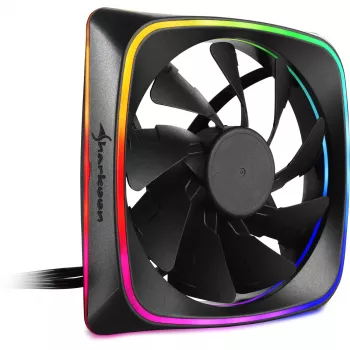 Tuuletin Sharkoon RGB SHARK Lights 12 cm musta