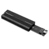 Ulkoinen SSD-kotelo QOLTEC NV2270 M.2 SATA/NVMe-asemille, USB-C, jopa 2 TB
