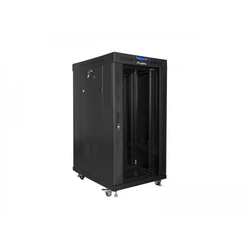 Vapaasti seisova räkkikaappi LANBERG FF01-6822-12BL 22U musta 1200 kg