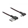 USB-kaapeli DeLOCK EASY-USB 2.0 Type-A / Micro-B-uros, 2 m, musta