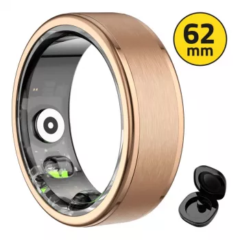 Älysormus MANTA SR01GD 62mm OneRing Gold — koko 62, metallinen kultainen viimeistely