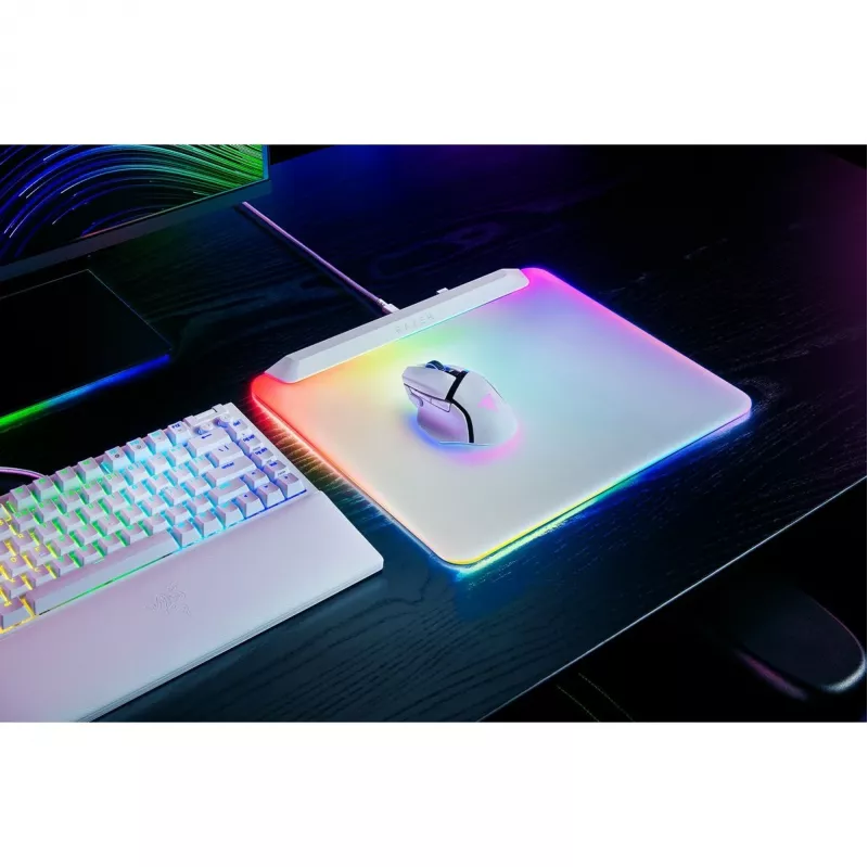 Razer Firefly V2 Pro - hiirialusta - täysin valaistu RGB, peli - valkoinen (RZ02-04920200-R3M1)