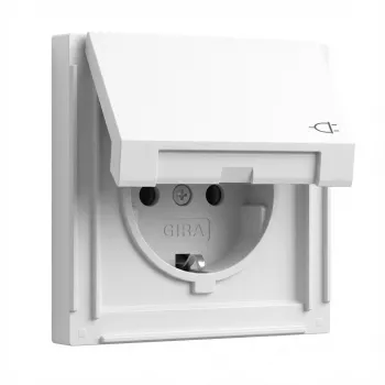 Gira TX_44 Schuko-pistorasia puhtaanvalkoinen, malli 445466