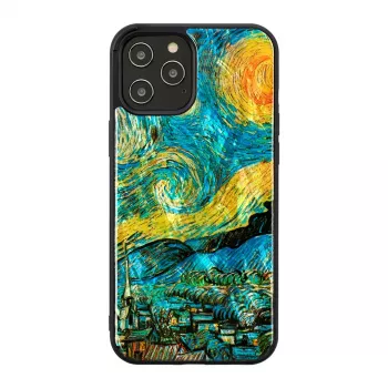 iKins suojakotelo Apple iPhone 12 Pro Max — tähtiyö musta