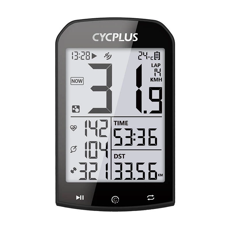 GPS-polkupyörätietokone Cycplus M1, 2,9 tuuman näyttö, Bluetooth