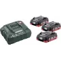 Akku- ja laturisarja Metabo BASIC SET 3 X LIHD 4.0 AH