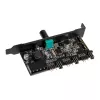 PCI-paikan tuuletin- ja RGB-LED-ohjain Lamptron CFP30, musta
