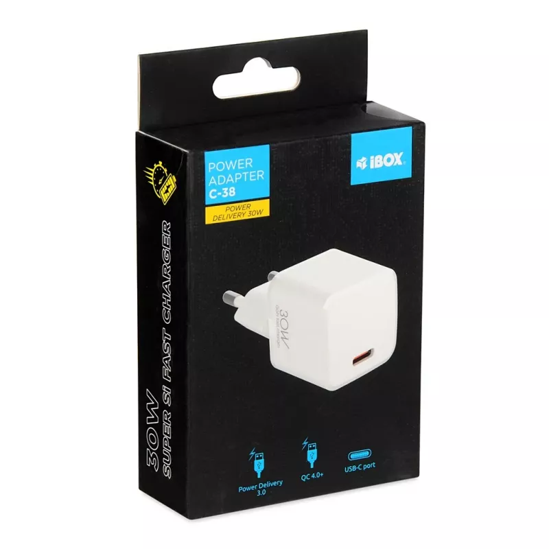 IBOX C-38W virtalähde - USB-C - 30 wattia