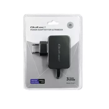 Virtalähde QOLTEC 45W 19V kannettaville laitteille — varavirtalähde 45 W 19 V