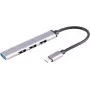 USB-C-keskitin ShiverPeaks 13-50002 — 4× USB-A 3.0 ohut sovitin USB-C-liitännöille