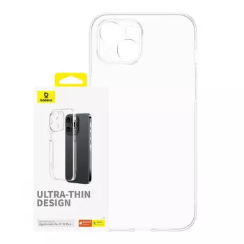 Baseus OS‑Lucent Series puhelinkotelo iPhone 15 Plus, läpinäkyvä, ohut