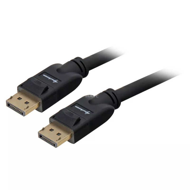 DisplayPort-kaapeli Sharkoon 1.3, 4K, 1 m, musta