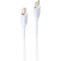 ShiverPeaks BS77021-W USB 2.0 -kaapeli — USB A - USB B, 1 m, valkoinen, kullatut kontaktit