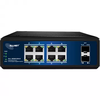 Verkkokytkin ALLNET ALL-SGI8108v2 8-porttinen 10/100/1000 Mbit/s Gigabit