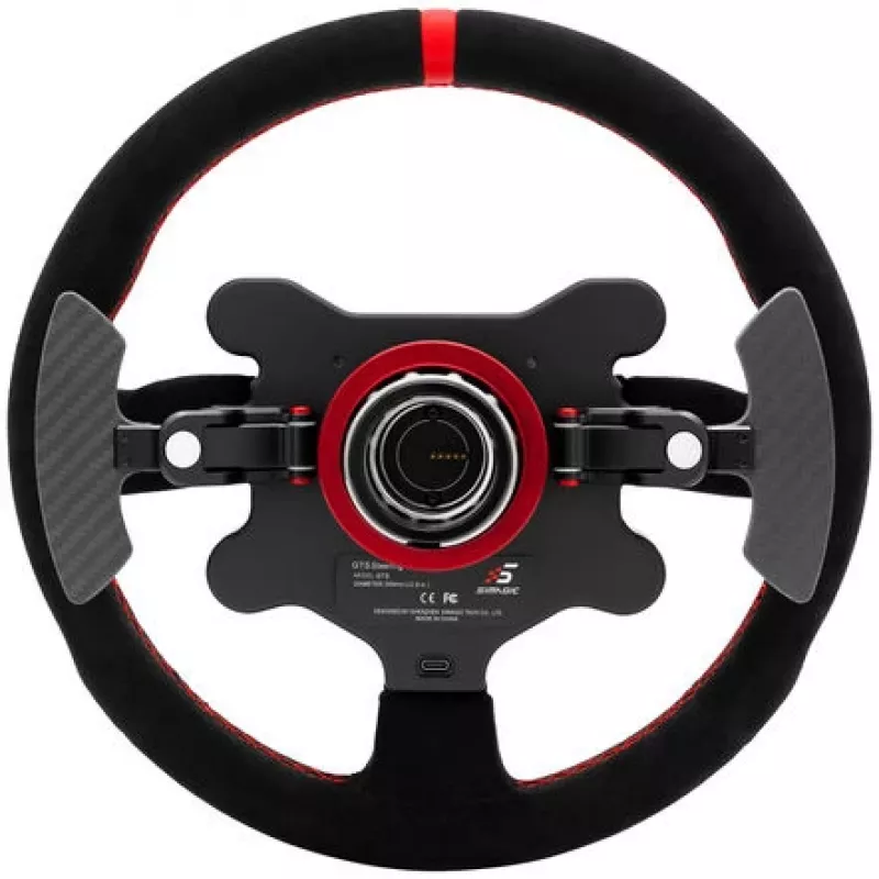 Simagic GTS Alcantara S202 — Alcantara-verhoiltu sim racing -ratti, malli S202