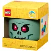 LEGO Storage Head Skeleton, säilytyslaatikko musta/punainen, suuri