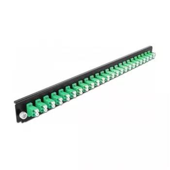 DeLOCK 19 tuuman jatkospaneeli 24 port LC Duplex vihreä