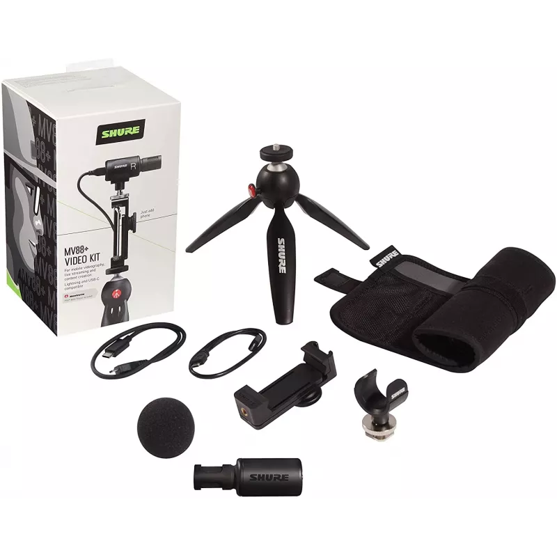 Shure MV88+ VIDEO KIT musta pöytämikrofoni