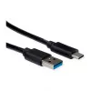 ROLINE RM USB 3.2 Gen 1 -kaapeli, A-C, ST/ST, musta, 1 m