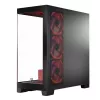 PC-kotelo MODECOM Volcano SPACE APEX ARGB Midi Tower, karkaistu lasi, USB-C, tukee ATX/microATX/Mini-ITX, GPU jopa 430 mm, CPU-jäähdytin jopa 180 mm