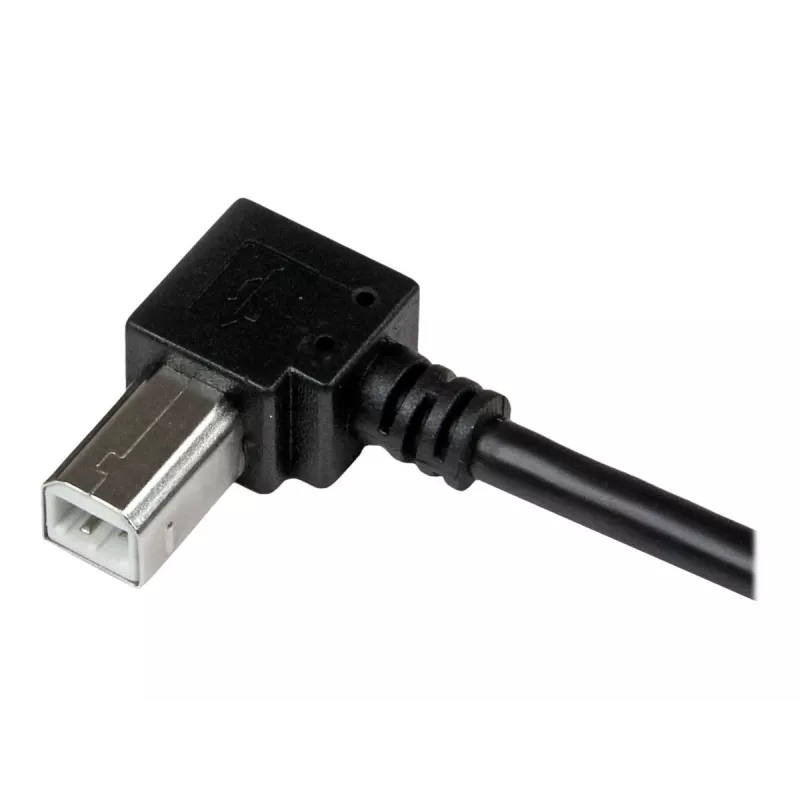 StarTech.com USBAB2MR USB 2.0 A – kulma-B -kaapeli, uros/uros, 2 m, musta