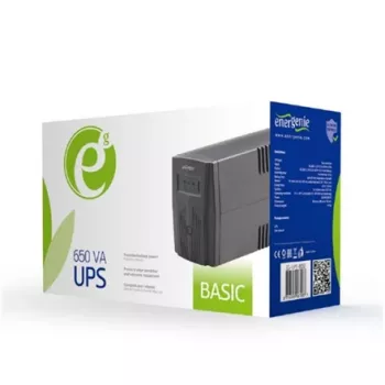 Gembird EG-UPS-B650 keskeytymätön virransyöttö (UPS) Line-Interactive 0,65 kVA 390 W