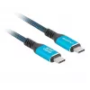USB-C–USB-C-kaapeli LANBERG CA-CMCM-45CU-0020-BK, 240 W PD, 8K@60Hz, 2,0 m
