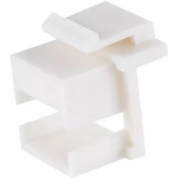Keystone-moduuli ShiverPeaks BS08-10123 litteä valkoinen muovi