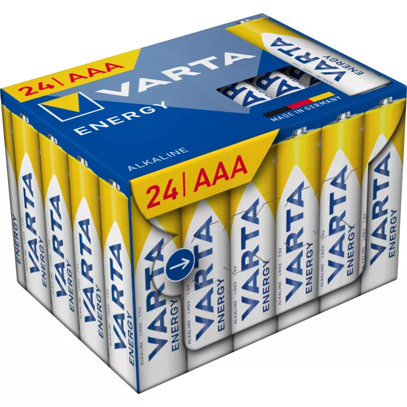Alkaline Micro (AAA) -paristot Varta ENERGY Cube 24 kpl:n pakkaus (MPN 4103229234)