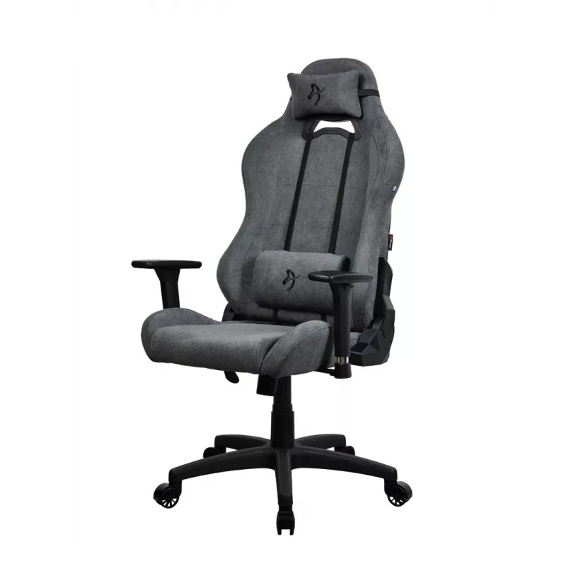 Arozzi Torretta SoftFabric ASH -pelituoli ergonominen muotoilu säädettävä