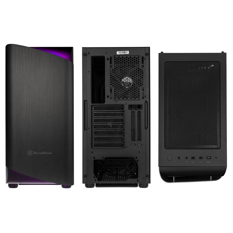 SilverStone Seta A1 Midi-Tower, Tempered Glass - musta