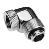 Alphacool Eiszapfen Connector Series - kulmaliitin nestjäähdytysjärjestelmään - hopea-nikkeli