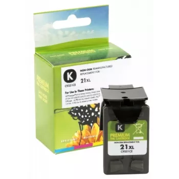 Static Control yhteensopiva Hewlett-Packard 21XL (C9351CE) musta, 475 sivua