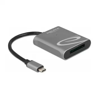 Kortinlukija DeLOCK 91741 USB 3.2 Gen 1 Type-C musta harmaa