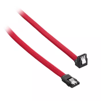 CableMod ModMesh - SATA-kaapeli - Serial ATA 150/300/600 - SATA (W) suorakulma SATA (W) - 60 cm - punainen (CM-CAB-RSAT-N60KR-R)