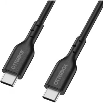 Otter Products OtterBox - USB-kaapeli - 24-pin USB-C (uros) - 24-pin USB-C (uros) - USB 2.0 - 3 A - 2,0 m - musta (78-81357)