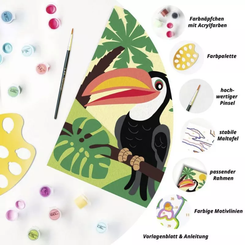 Ravensburger Maalaa numeroilla - Tukan viidakossa