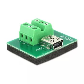 Kaapeliadapteri DeLOCK 65518 Mini USB 6p musta vihreä